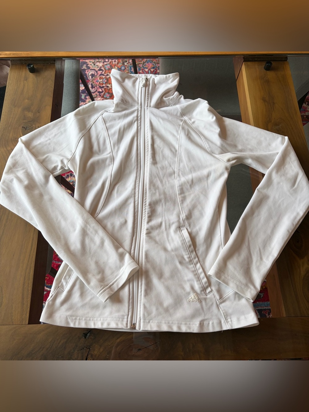 Adidas Climalite Women’s White Full-Zip Jacket